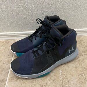 Under Armour Charcoal and Teal Sneakers